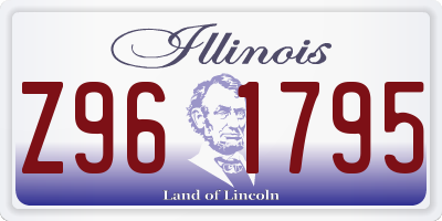 IL license plate Z961795