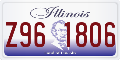 IL license plate Z961806