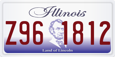 IL license plate Z961812