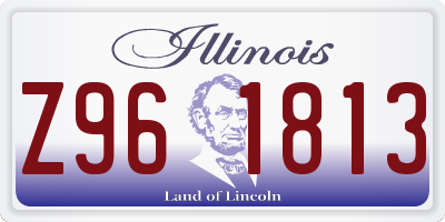 IL license plate Z961813