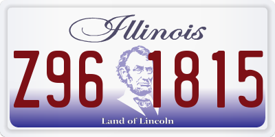 IL license plate Z961815