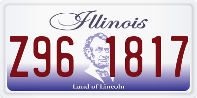 IL license plate Z961817