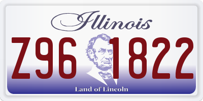 IL license plate Z961822