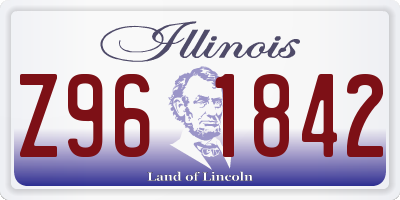 IL license plate Z961842
