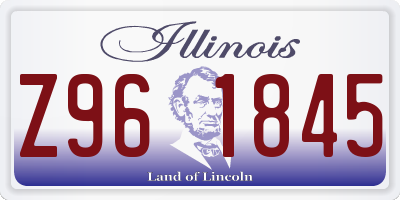 IL license plate Z961845