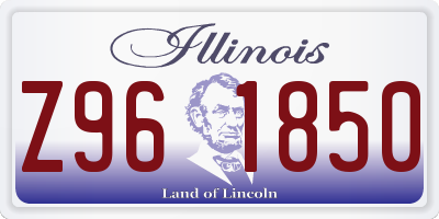 IL license plate Z961850