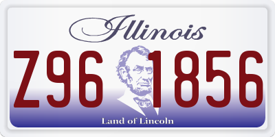 IL license plate Z961856
