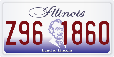 IL license plate Z961860