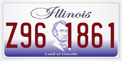 IL license plate Z961861