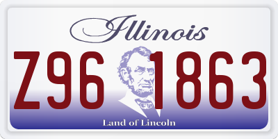 IL license plate Z961863