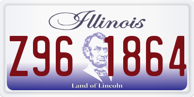 IL license plate Z961864