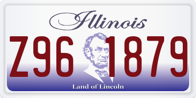 IL license plate Z961879