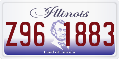 IL license plate Z961883