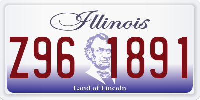 IL license plate Z961891