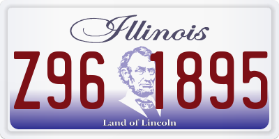 IL license plate Z961895