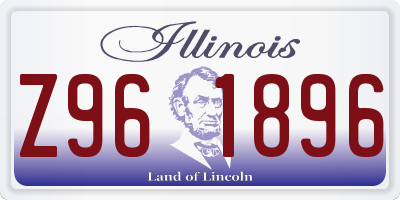 IL license plate Z961896