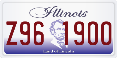 IL license plate Z961900