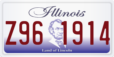 IL license plate Z961914