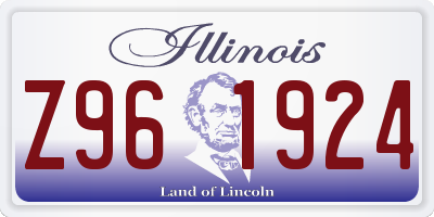 IL license plate Z961924
