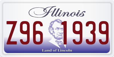 IL license plate Z961939