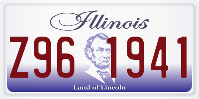 IL license plate Z961941