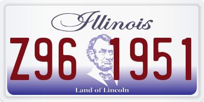 IL license plate Z961951