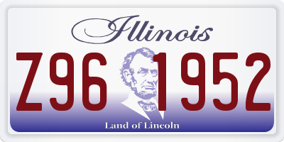 IL license plate Z961952