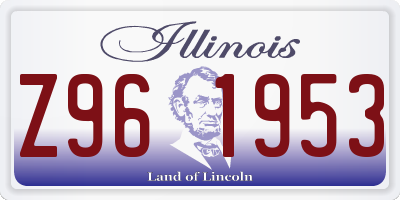 IL license plate Z961953