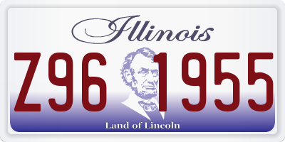IL license plate Z961955