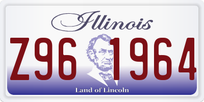 IL license plate Z961964