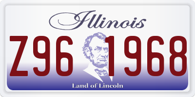 IL license plate Z961968