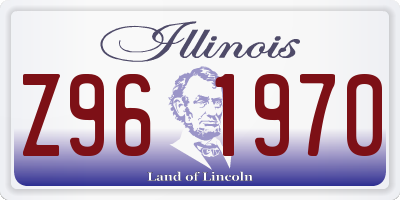 IL license plate Z961970