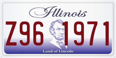 IL license plate Z961971