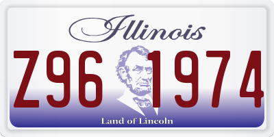 IL license plate Z961974