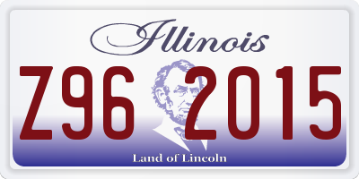 IL license plate Z962015