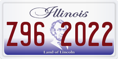 IL license plate Z962022
