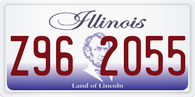 IL license plate Z962055