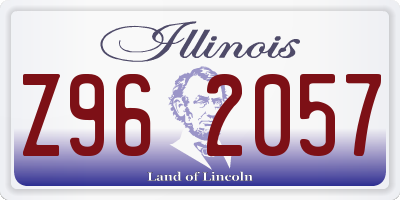 IL license plate Z962057