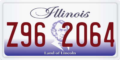 IL license plate Z962064