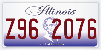 IL license plate Z962076