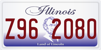 IL license plate Z962080