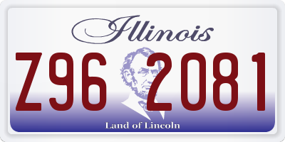 IL license plate Z962081