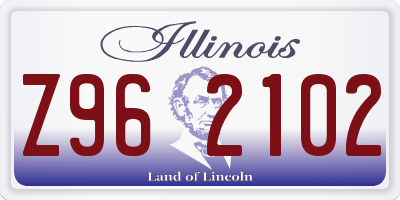 IL license plate Z962102