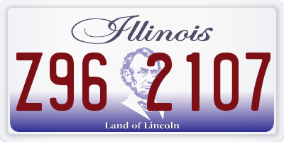 IL license plate Z962107