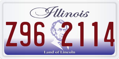 IL license plate Z962114