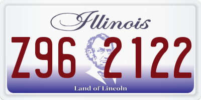 IL license plate Z962122