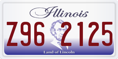 IL license plate Z962125