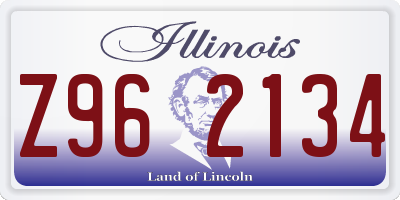 IL license plate Z962134