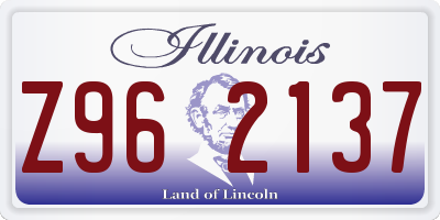 IL license plate Z962137