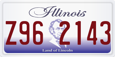IL license plate Z962143